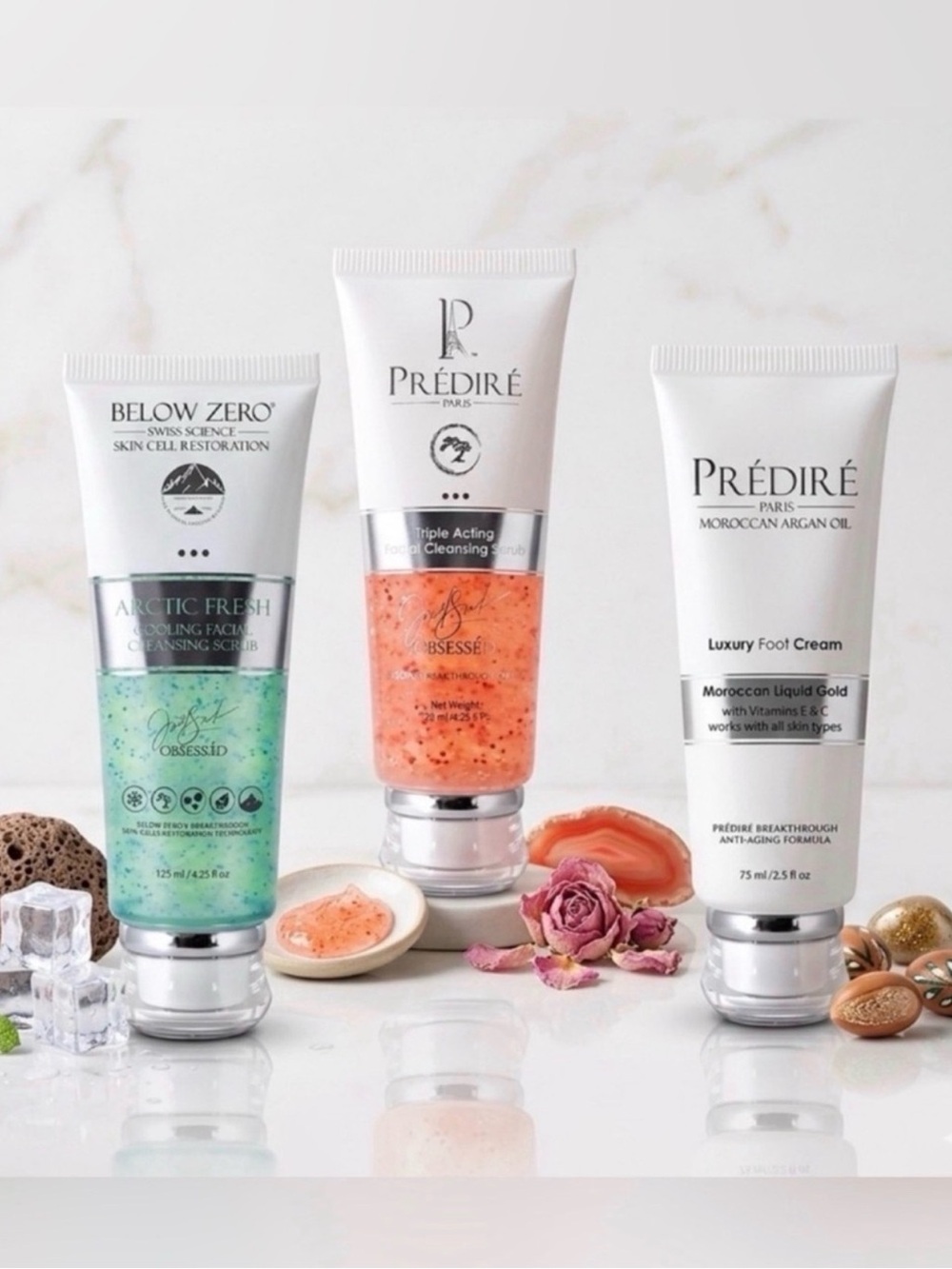 🔥BUNDLE🔥 Stem Cell/Retinol Scrub, Hand & Foot Cream, Arctic Blast Scrub